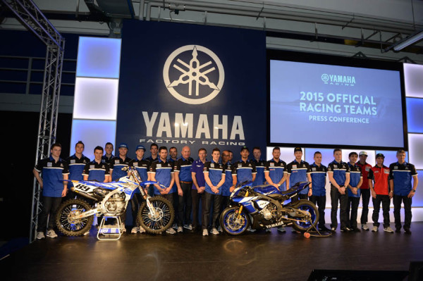 Presentación de los equipos de carreras de Yamaha Europa. Yamaha busca la gloria con su gama oficial Racing 2015