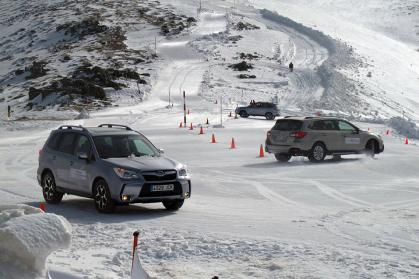 Primer circuito de conducción en nieve de Madrid